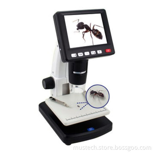 Microscope with 3.5 inches LCD, can be connected with PC by USB